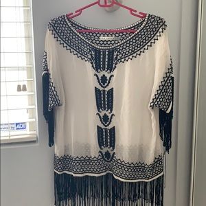 Alice + Olivia Boho Blouse XS but fits like M
